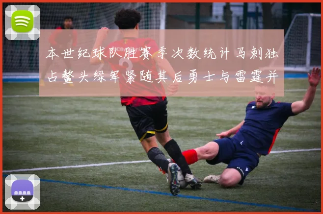 本世纪球队胜赛季次数统计马刺独占鳌头绿军紧随其后勇士与雷霆并列第三